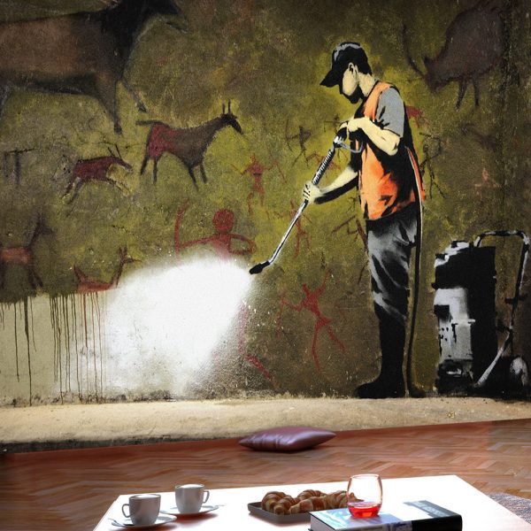 Fototapeta – Banksy – Cave Painting Fototapeta – Banksy – Cave Painting