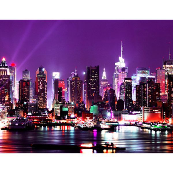 Fototapeta – Duha city lights – New York Fototapeta – Duha city lights – New York
