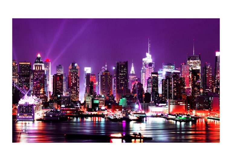 Fototapeta – Duha city lights – New York Fototapeta – Duha city lights – New York