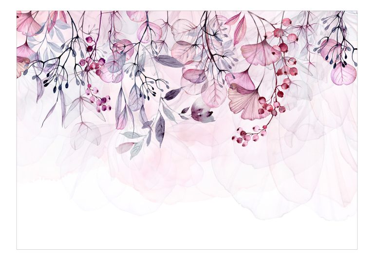 Samolepící fototapeta – Foggy Nature – Pink Samolepící fototapeta – Foggy Nature – Pink