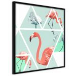 Tropical Mosaic with Flamingos (Square) Tropical Mosaic with Flamingos (Square)