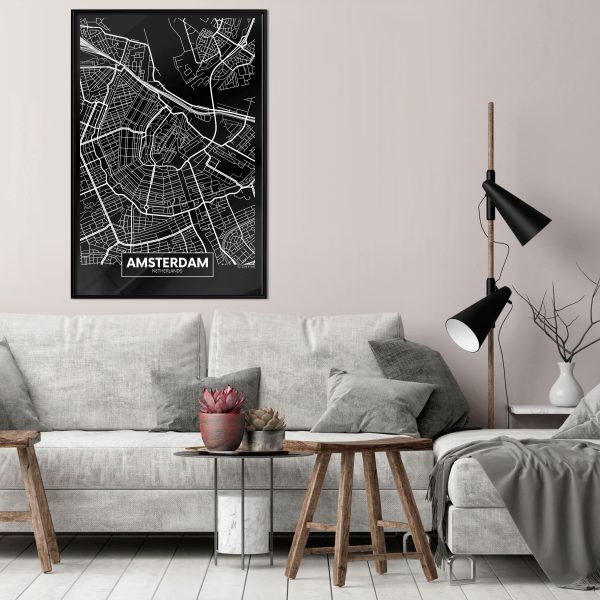 City Map: Amsterdam (Dark) City Map: Amsterdam (Dark)