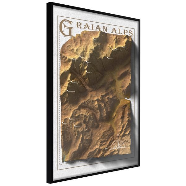 Raised Relief Map: Graian Alps Raised Relief Map: Graian Alps
