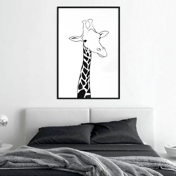 Black and White Giraffe Black and White Giraffe