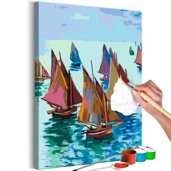 Malování podle čísel – Claude Monet: Fishing Boats Malování podle čísel – Claude Monet: Fishing Boats