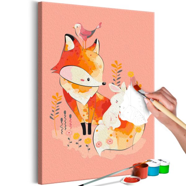 Malování podle čísel – Fox & Bunny Malování podle čísel – Fox & Bunny