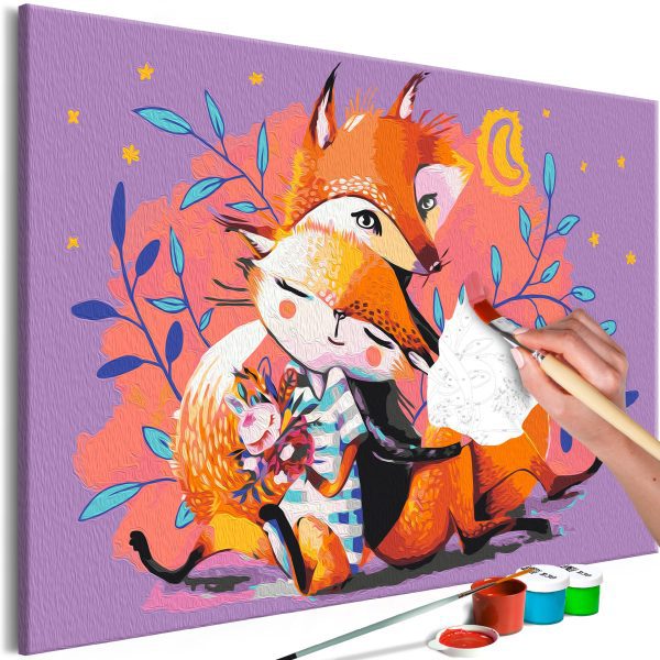 Malování podle čísel – Fox Family Malování podle čísel – Fox Family