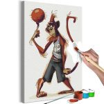 Malování podle čísel – Monkey Basketball Player Malování podle čísel – Monkey Basketball Player