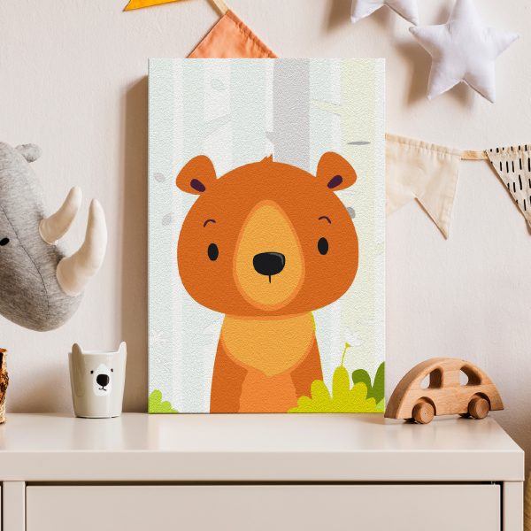 Malování podle čísel – Teddy Bear in the Forest Malování podle čísel – Teddy Bear in the Forest