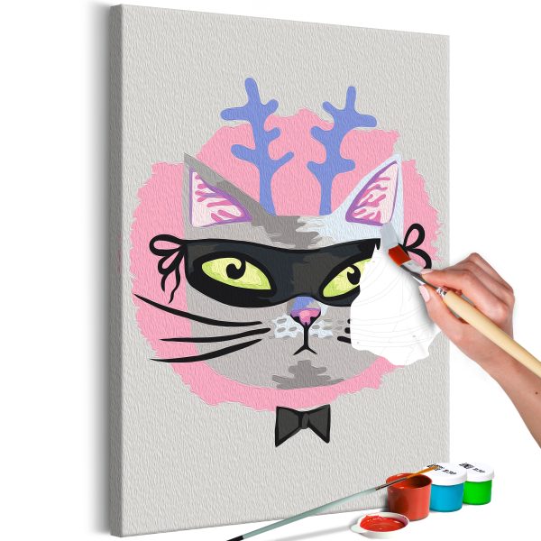 Malování podle čísel – Cat With Horns Malování podle čísel – Cat With Horns