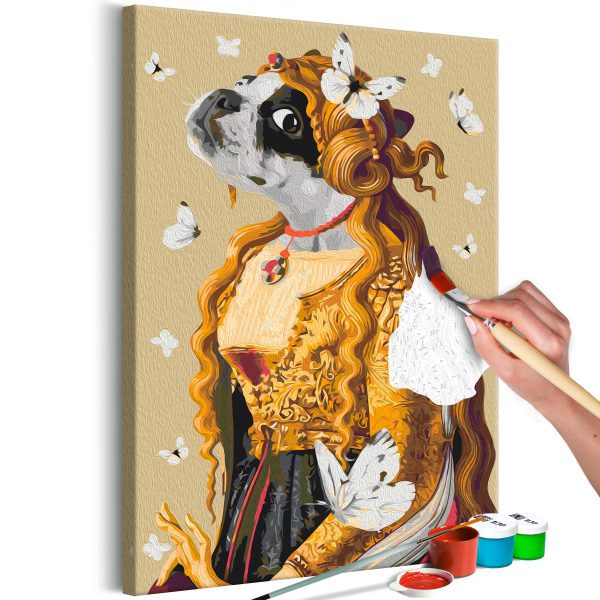 Malování podle čísel – Lady Pug Malování podle čísel – Lady Pug