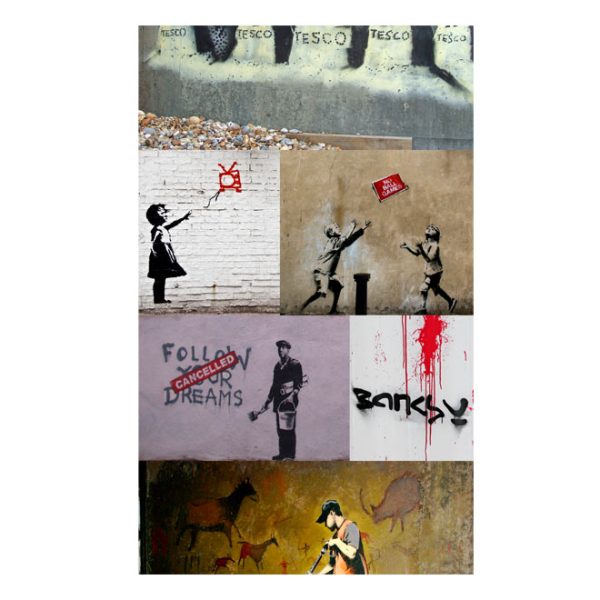 Fototapeta – Banksy – a collage Fototapeta – Banksy – a collage