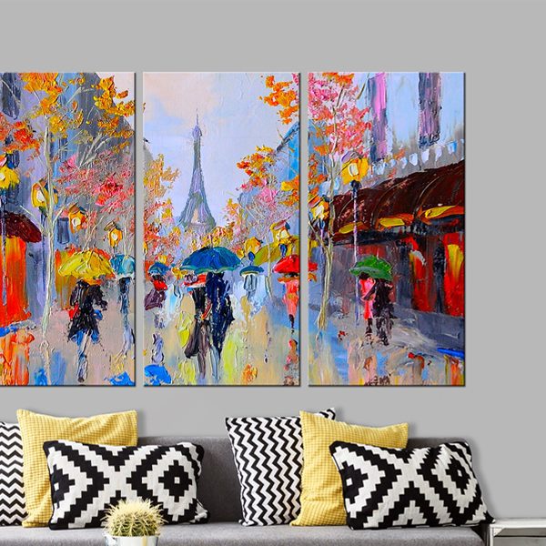 Ručně malovaný obraz – Rainy Paris Ručně malovaný obraz – Rainy Paris