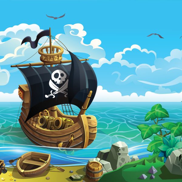 Tapeta Pirátská loď Tapeta Pirátská loď