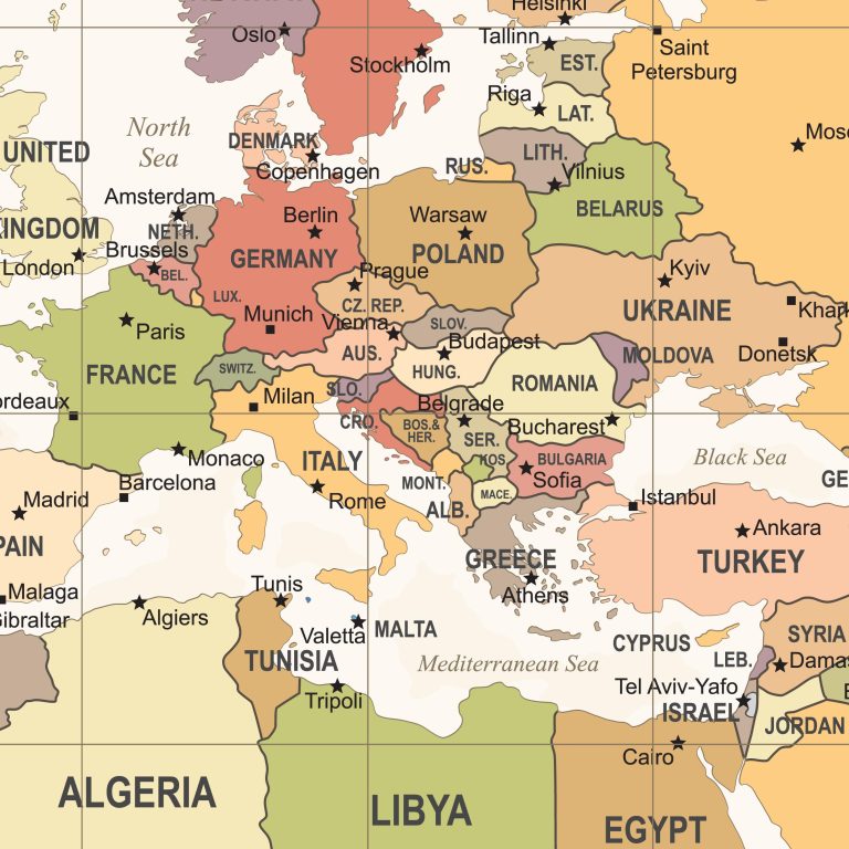 Vliesová tapeta Mapa světa Vliesová tapeta Mapa světa