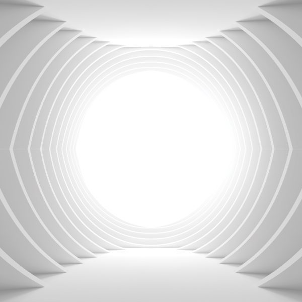 Tapeta 3D bílý tunel Tapeta 3D bílý tunel