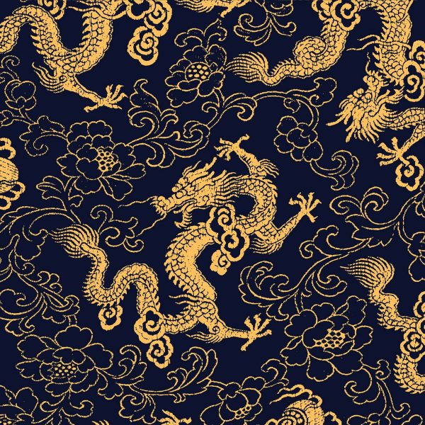 Tapeta Zlatý čínský drak Tapeta Zlatý čínský drak