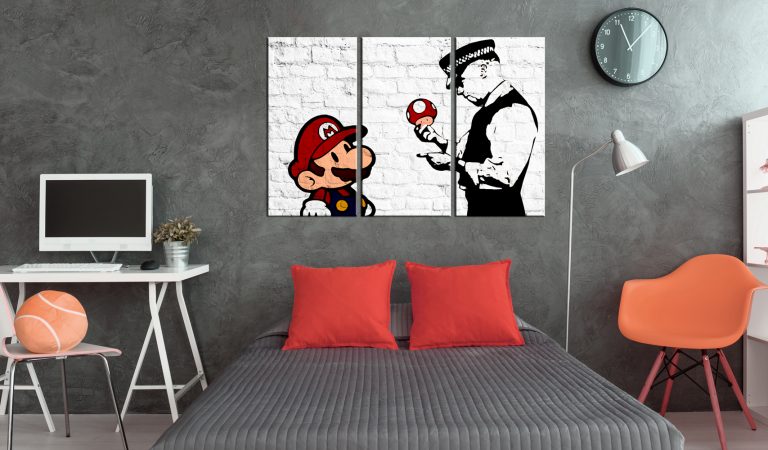 Obraz – Mario Bros (Banksy) Obraz – Mario Bros (Banksy)
