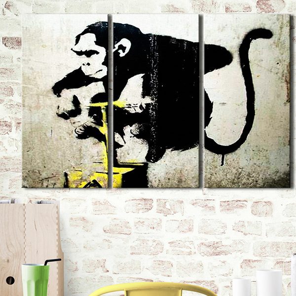 Obraz – Monkey TNT Detonator by Banksy Obraz – Monkey TNT Detonator by Banksy