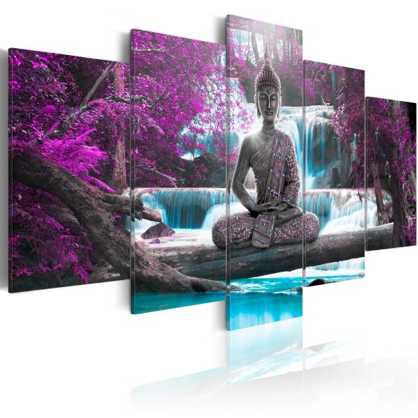 Obraz – Waterfall and Buddha Obraz – Waterfall and Buddha