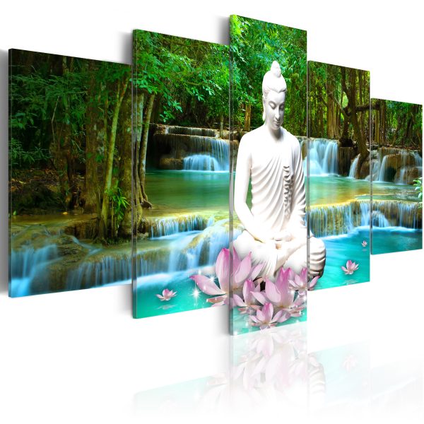 Obraz – Zen: golden Buddha Obraz – Zen: golden Buddha