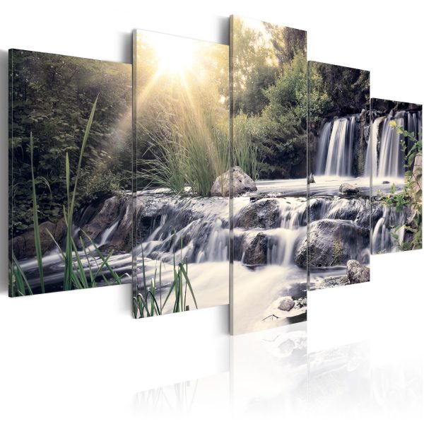 Obraz – Waterfall in the Forest Obraz – Waterfall in the Forest