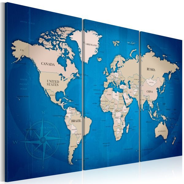 Obraz – Inky map of the World Obraz – Inky map of the World