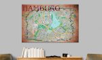Obraz – Map of Hamburg Obraz – Map of Hamburg