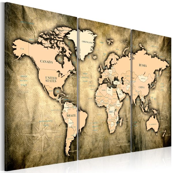 Obraz – World Map: The Sands of Time Obraz – World Map: The Sands of Time