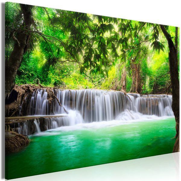 Obraz – Kanjanaburi Waterfall (1 Part) Wide Obraz – Kanjanaburi Waterfall (1 Part) Wide