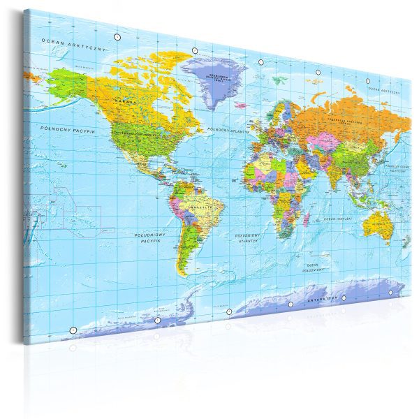 Obraz – World Map: Painted World Obraz – World Map: Painted World