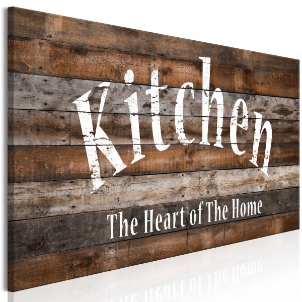 Obraz – Kitchen – the Heart of the Home (1 Part) Narrow Obraz – Kitchen – the Heart of the Home (1 Part) Narrow
