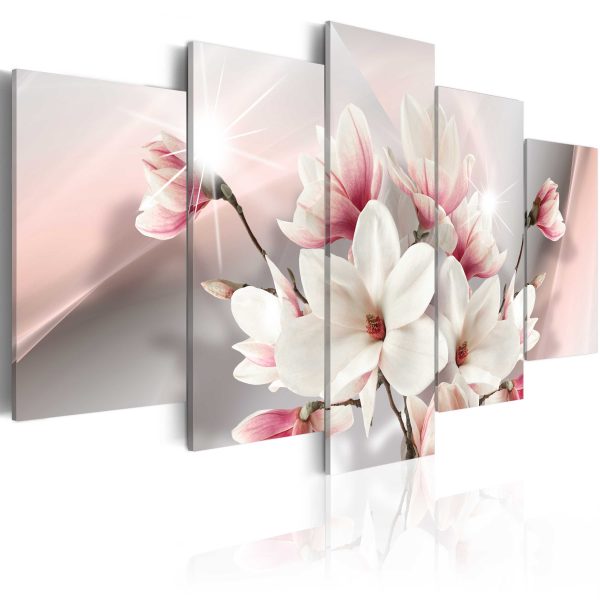 Obraz – Magnolia in Bloom (5 Parts) Wide Obraz – Magnolia in Bloom (5 Parts) Wide