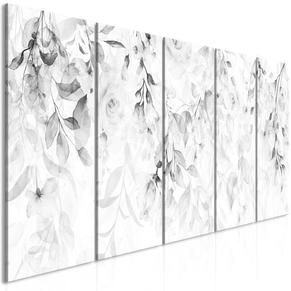 Obraz – Waterfall of Roses (5 Parts) Wide – First Variant Obraz – Waterfall of Roses (5 Parts) Wide – First Variant