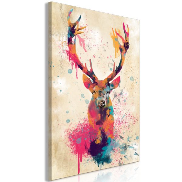 Obraz – Watercolor Deer (1 Part) Vertical Obraz – Watercolor Deer (1 Part) Vertical