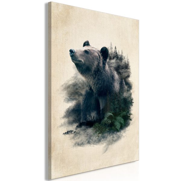 Obraz – Bear in the Mountain (5 Parts) Wide Obraz – Bear in the Mountain (5 Parts) Wide