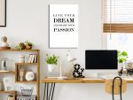 Obraz – Live Your Dream and Share Your Passion (1 Part) Vertical Obraz – Live Your Dream and Share Your Passion (1 Part) Vertical