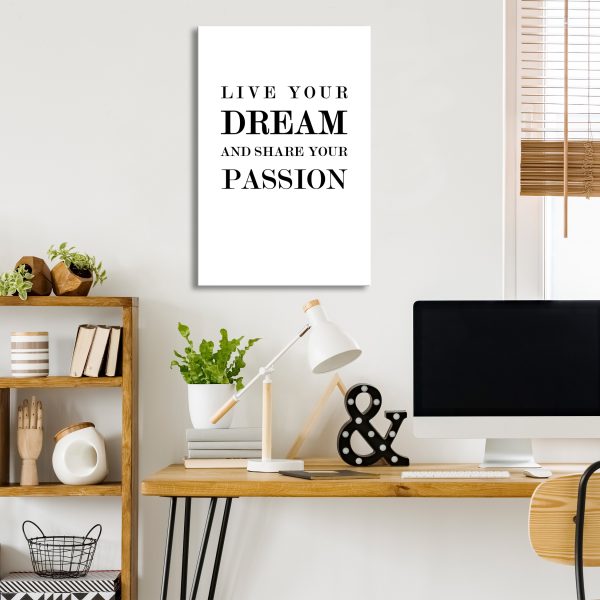 Obraz – Live Your Dream and Share Your Passion (1 Part) Vertical Obraz – Live Your Dream and Share Your Passion (1 Part) Vertical