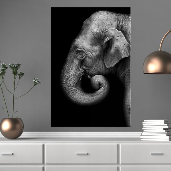 Obraz – Portrait of Elephant (1 Part) Vertical Obraz – Portrait of Elephant (1 Part) Vertical