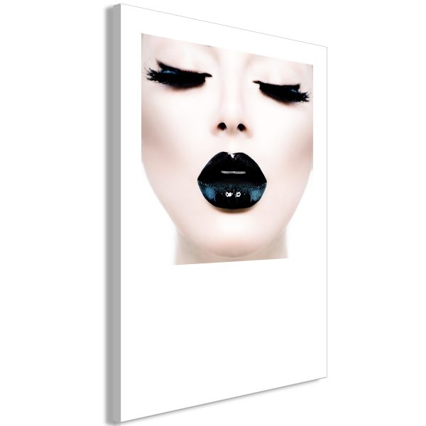 Obraz – Black Lips (1 Part) Vertical Obraz – Black Lips (1 Part) Vertical