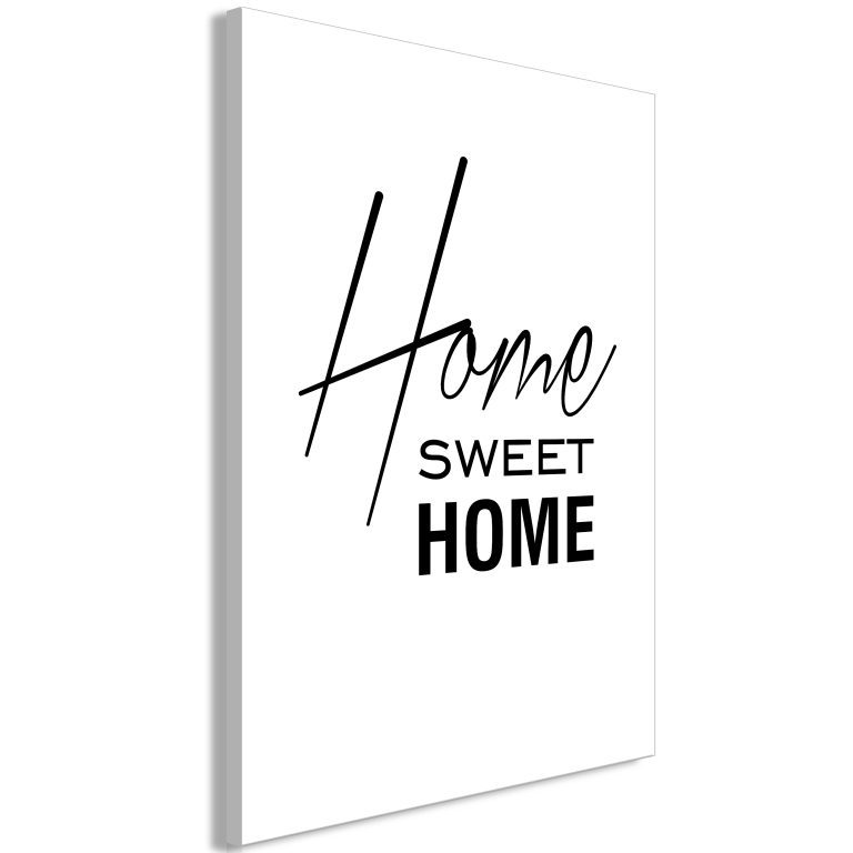 Obraz – Black and White: Home Sweet Home (1 Part) Vertical Obraz – Black and White: Home Sweet Home (1 Part) Vertical
