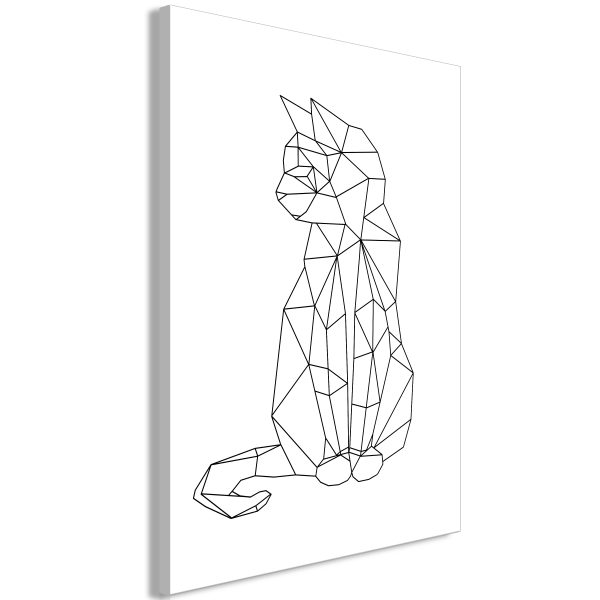 Obraz – Geometric Cat (1 Part) Vertical Obraz – Geometric Cat (1 Part) Vertical