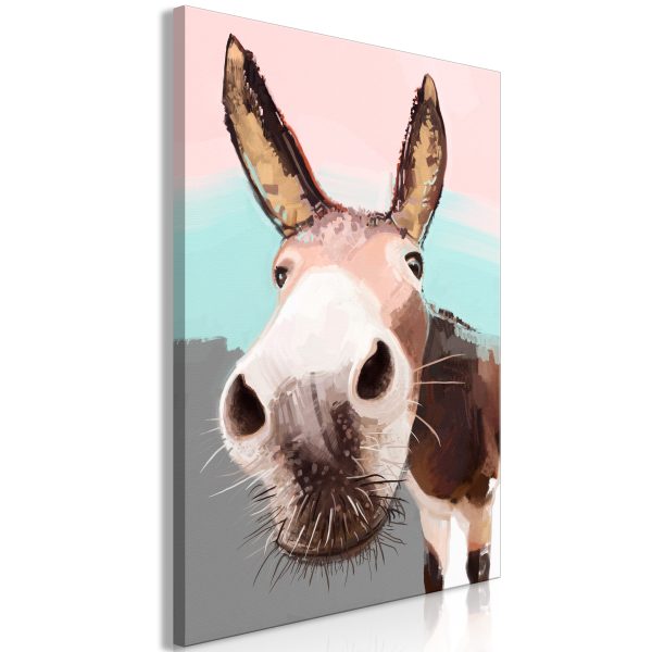 Obraz – Curious Donkey (1 Part) Vertical Obraz – Curious Donkey (1 Part) Vertical