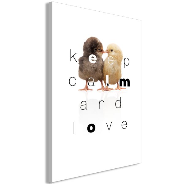 Obraz – Keep Calm and Love (1 Part) Vertical Obraz – Keep Calm and Love (1 Part) Vertical