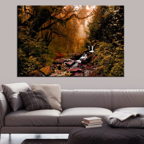 Obraz – Autumn Waterfall Obraz – Autumn Waterfall