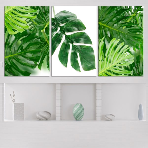 Obraz – Palm Leaves (3 Parts) Obraz – Palm Leaves (3 Parts)