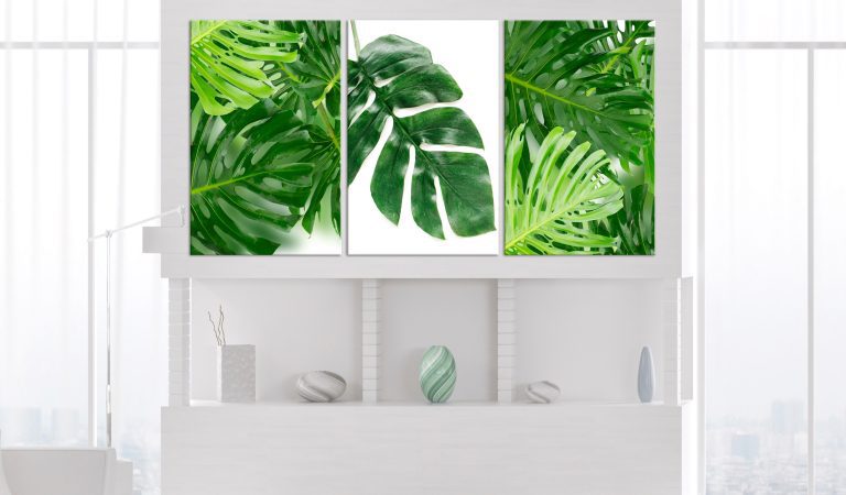 Obraz – Palm Leaves (3 Parts) Obraz – Palm Leaves (3 Parts)