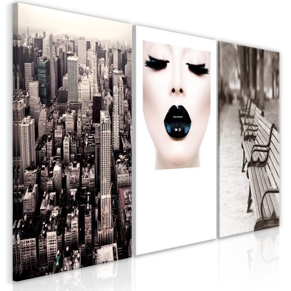 Obraz – Faces of City (3 Parts) Obraz – Faces of City (3 Parts)