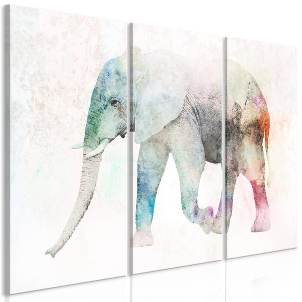 Obraz – Painted Elephant (3 Parts) Obraz – Painted Elephant (3 Parts)