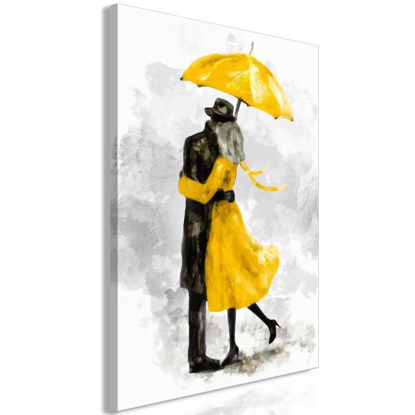Obraz – Under Yellow Umbrella (1 Part) Vertical Obraz – Under Yellow Umbrella (1 Part) Vertical